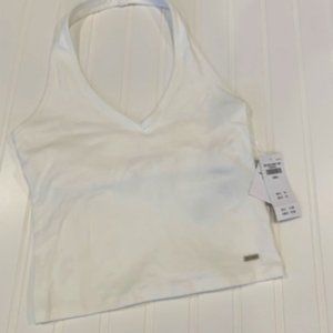 NWT Hollister White Halter Top Sz Small